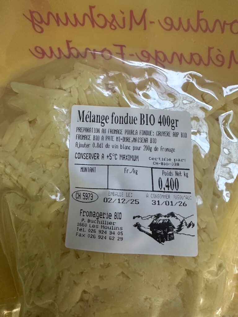 Schweizer Fonduemischung  Melange (gerieben)